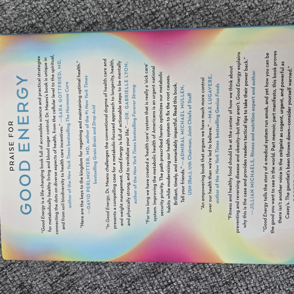 Good Energy by Casey Means, MD - Multicolor Cover - Picture 2 of 3